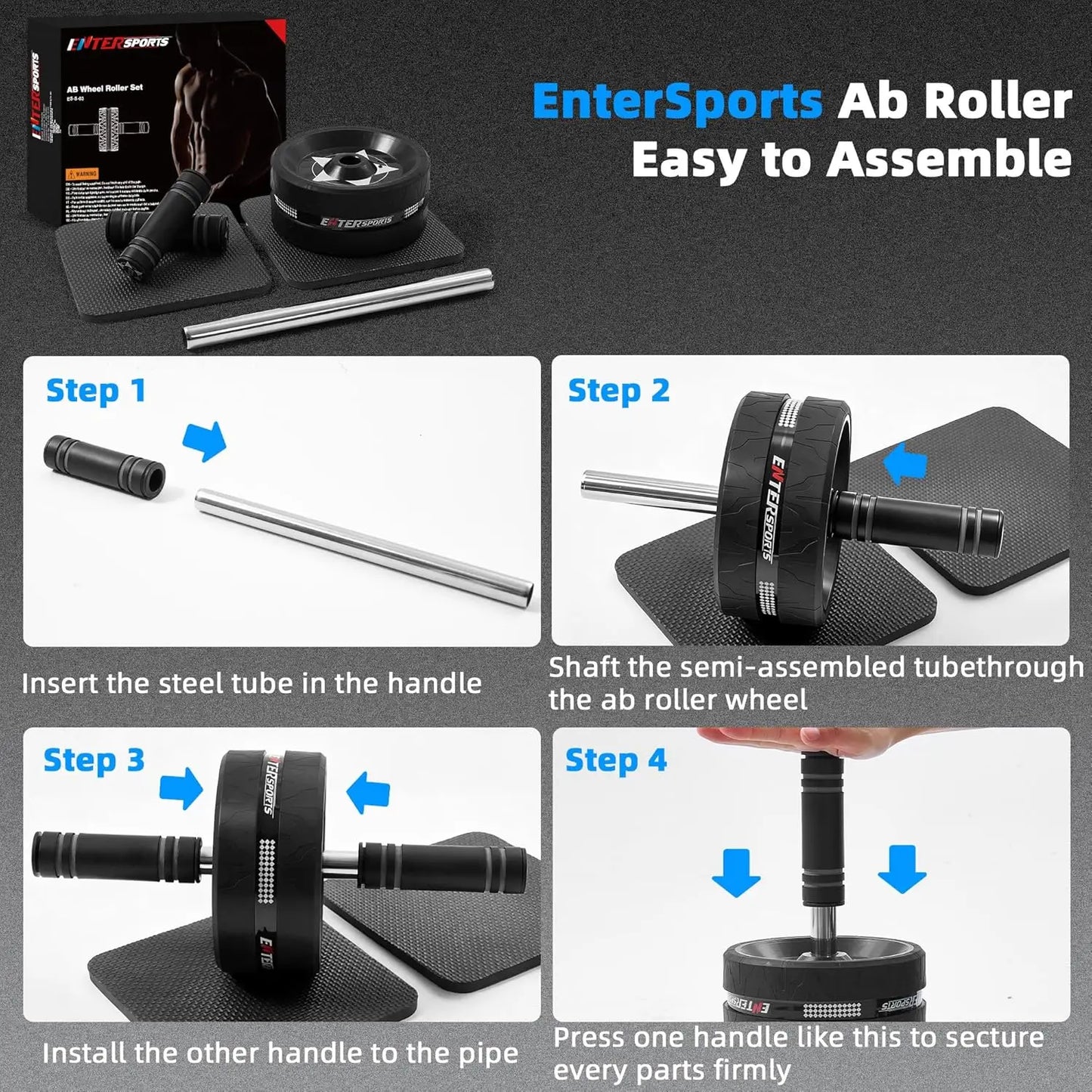Ab Roller Wheel For Abs Workout Home Gym Strength Trainer