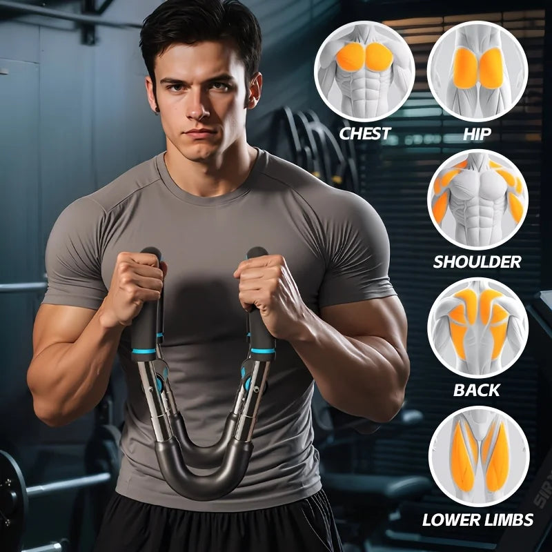 Adjustable U-Shaped Arm Trainer With 3 Levels 60-120 Lbs