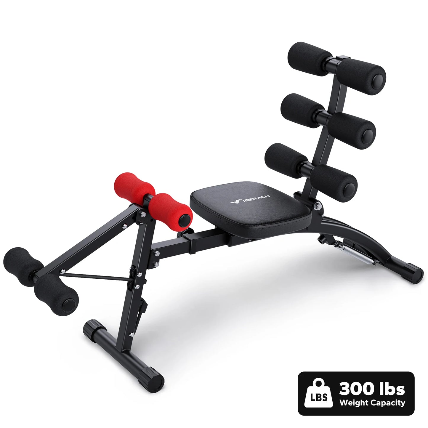 MERACH Ab Machine Multi-Functional Adjustable Sit Up Bench For Home Gym