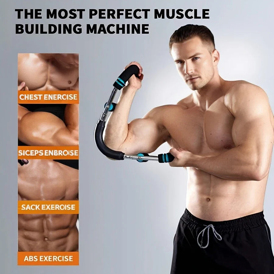 Adjustable Resistance Chest And Arm Trainer For Upper Body Workout