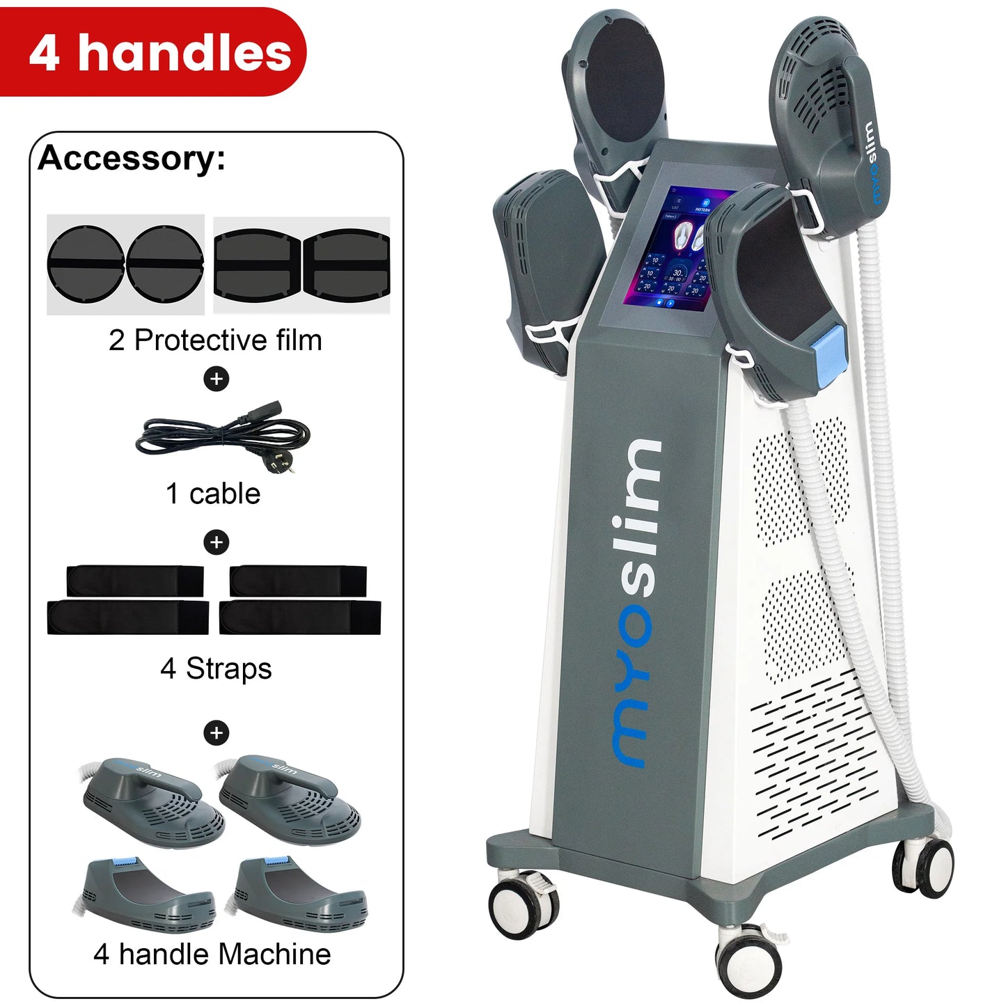 EMS Body Sculpting Machine 6500W MYIMuscle Building Fat Burning Abdominal Weight Loss Fitness Equipment