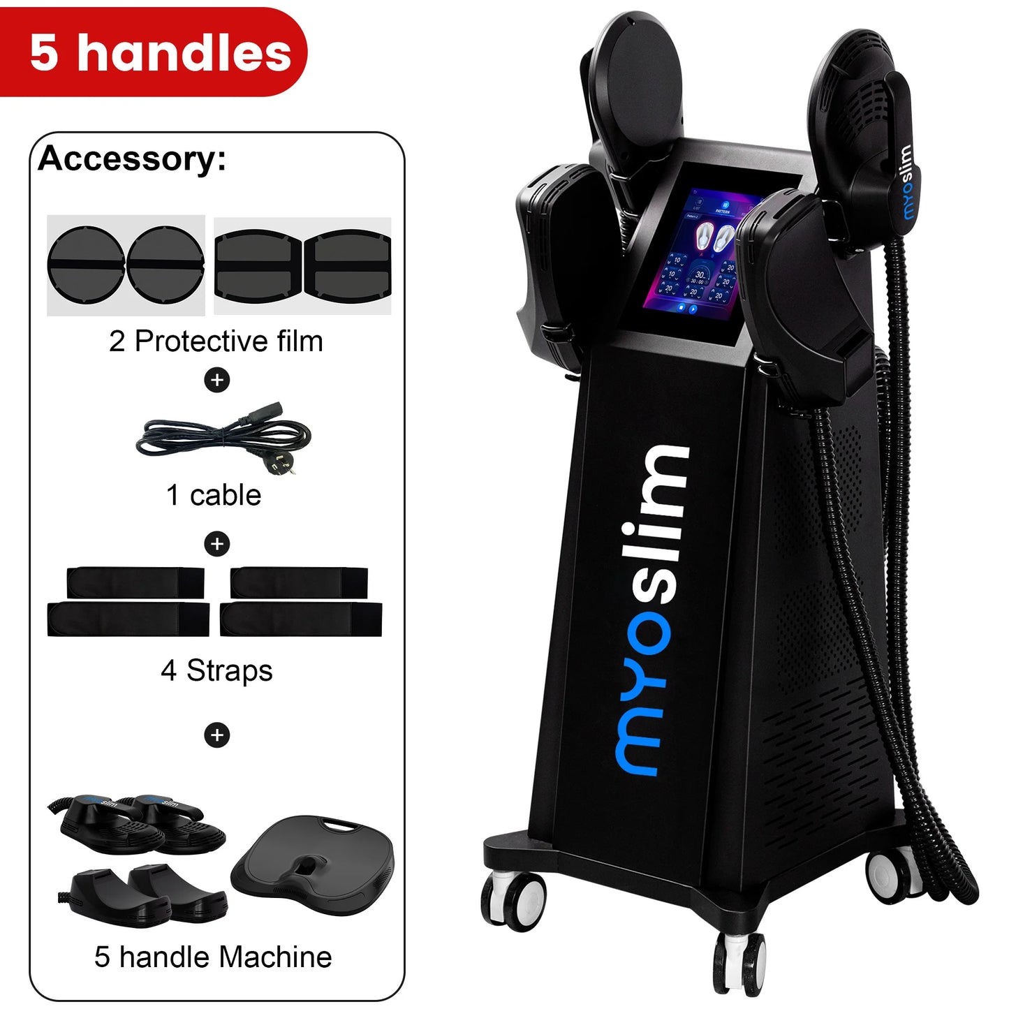 EMS Body Sculpting Machine 6500W MYIMuscle Building Fat Burning Abdominal Weight Loss Fitness Equipment