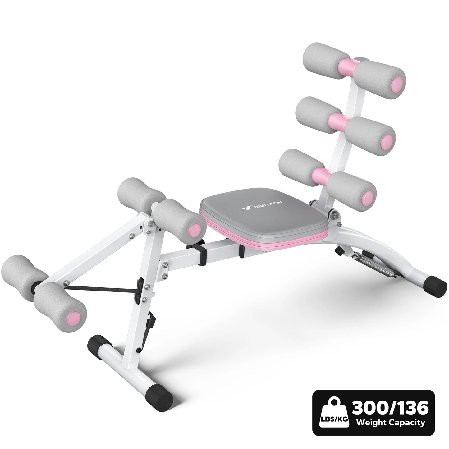 MERACH Ab Machine Multi-Functional Adjustable Sit Up Bench For Home Gym