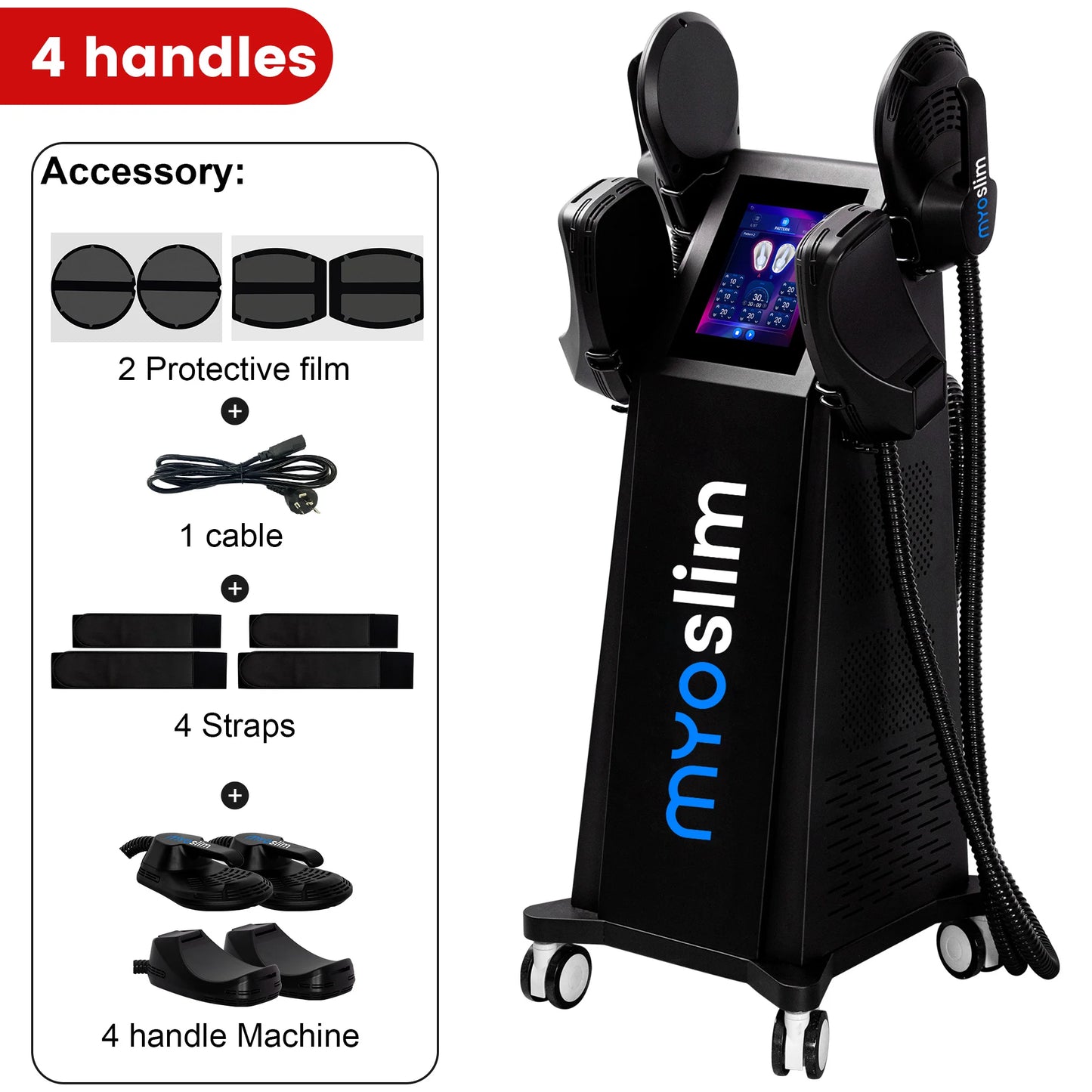 EMS Body Sculpting Machine 6500W MYIMuscle Building Fat Burning Abdominal Weight Loss Fitness Equipment