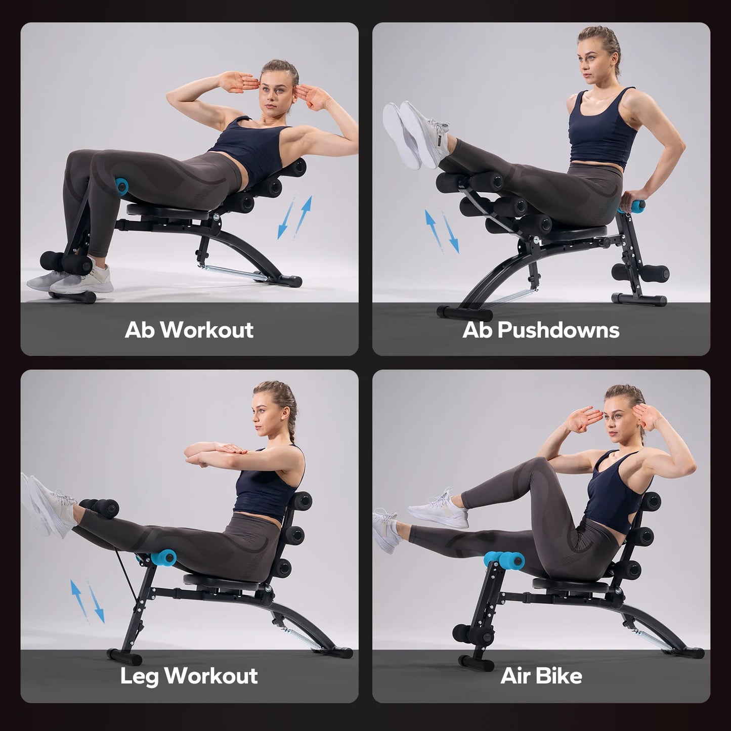 MERACH Ab Machine Multi-Functional Adjustable Sit Up Bench For Home Gym