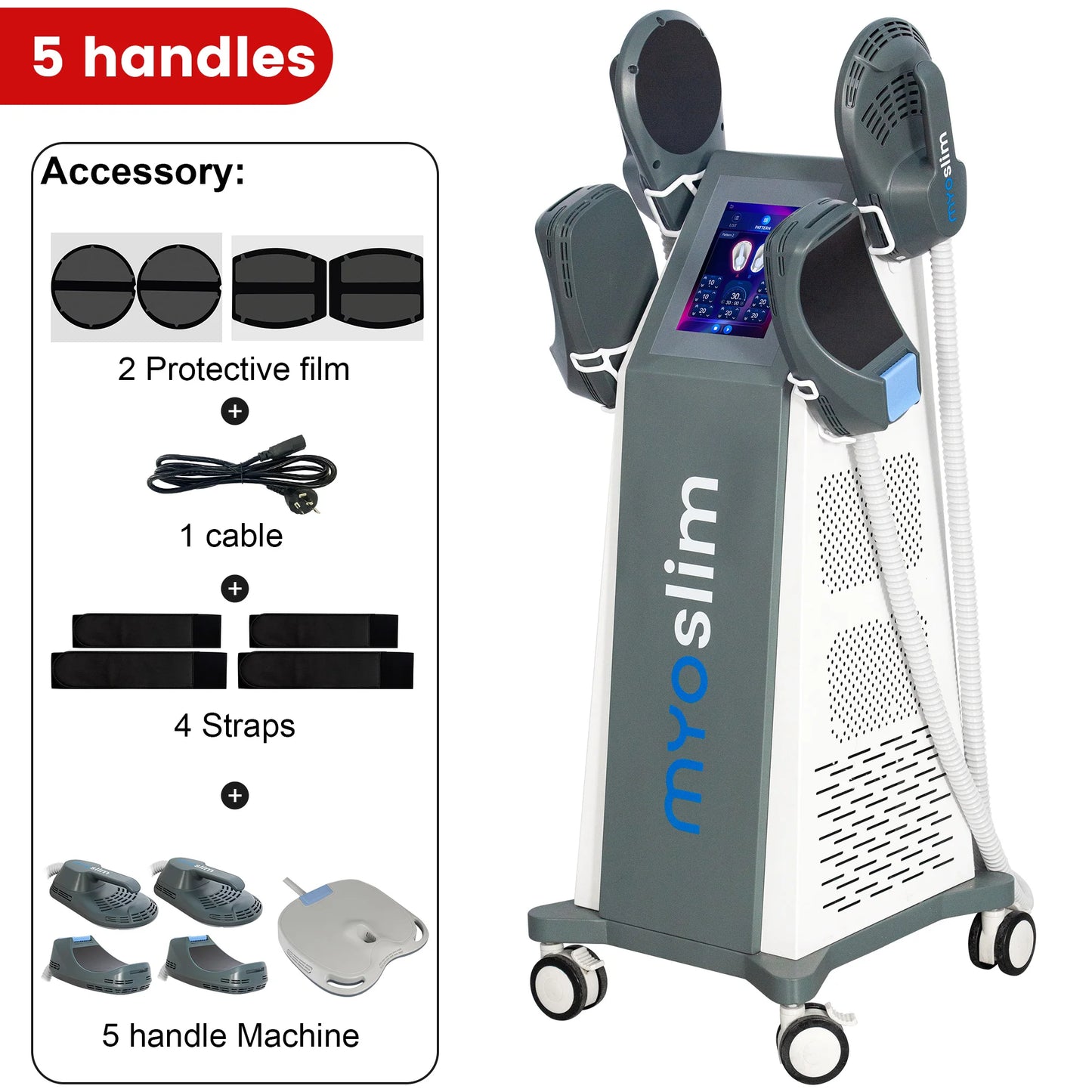 EMS Body Sculpting Machine 6500W MYIMuscle Building Fat Burning Abdominal Weight Loss Fitness Equipment