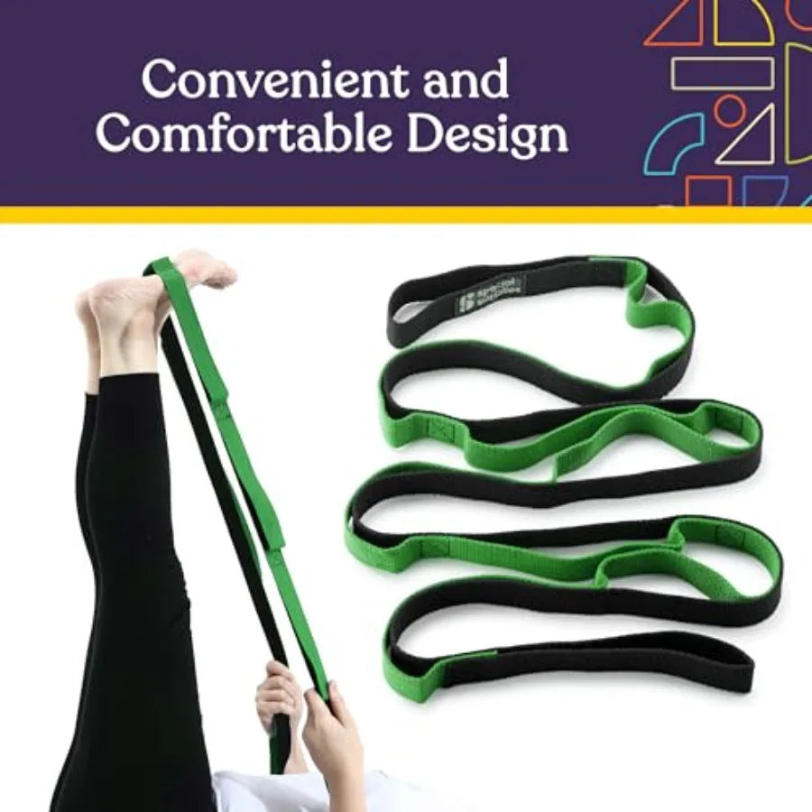 Yoga Strap for Stretching Stability Training Fitness Flexibility Physical Therapy Home Workout Equipment Strength Training and