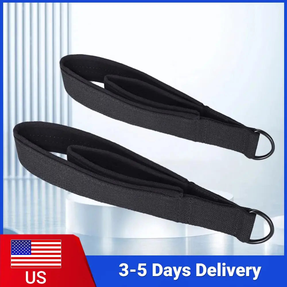 2Pcs Yoga Strap Elastic Double Ring Pilates Reformer Straps with Adjustable Buckle Exercise Straps for Yoga/Pilates/Ballet Dance