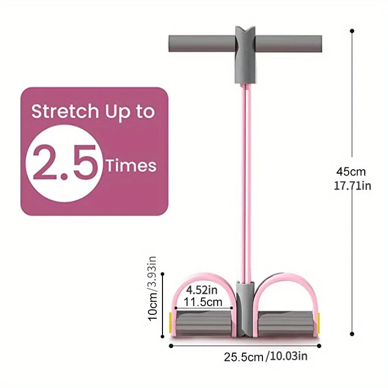 Heavy-Duty PVC TPE Foot Pedal Resistance Band Anti-Slip Footrest Professional Fitness Tool for Leg Exercise and Sit-Ups at Home