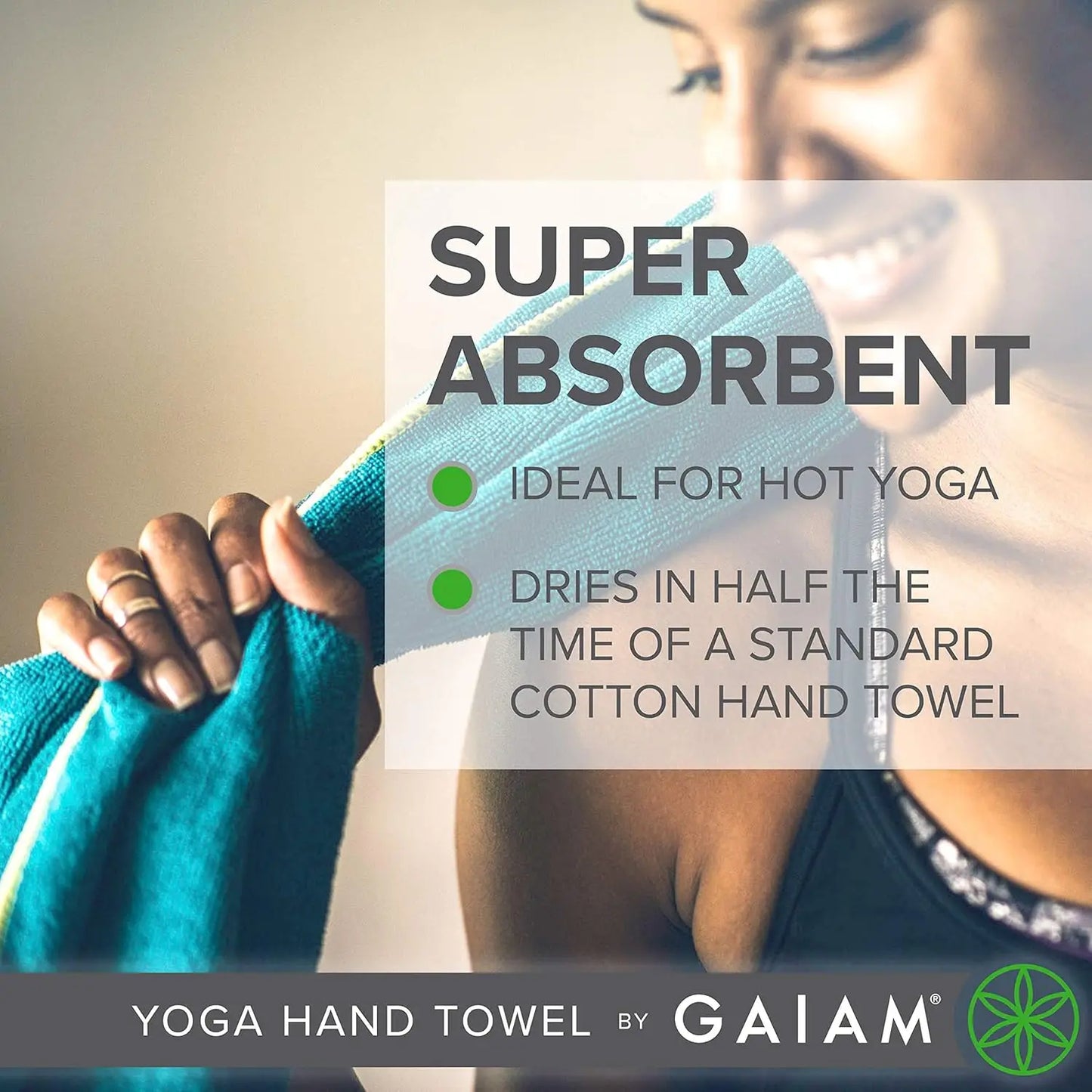 Quick Dry Lightweight Sports Towel, Soft Microfiber Fabric for Hot Yoga, Pilates, Workout & More