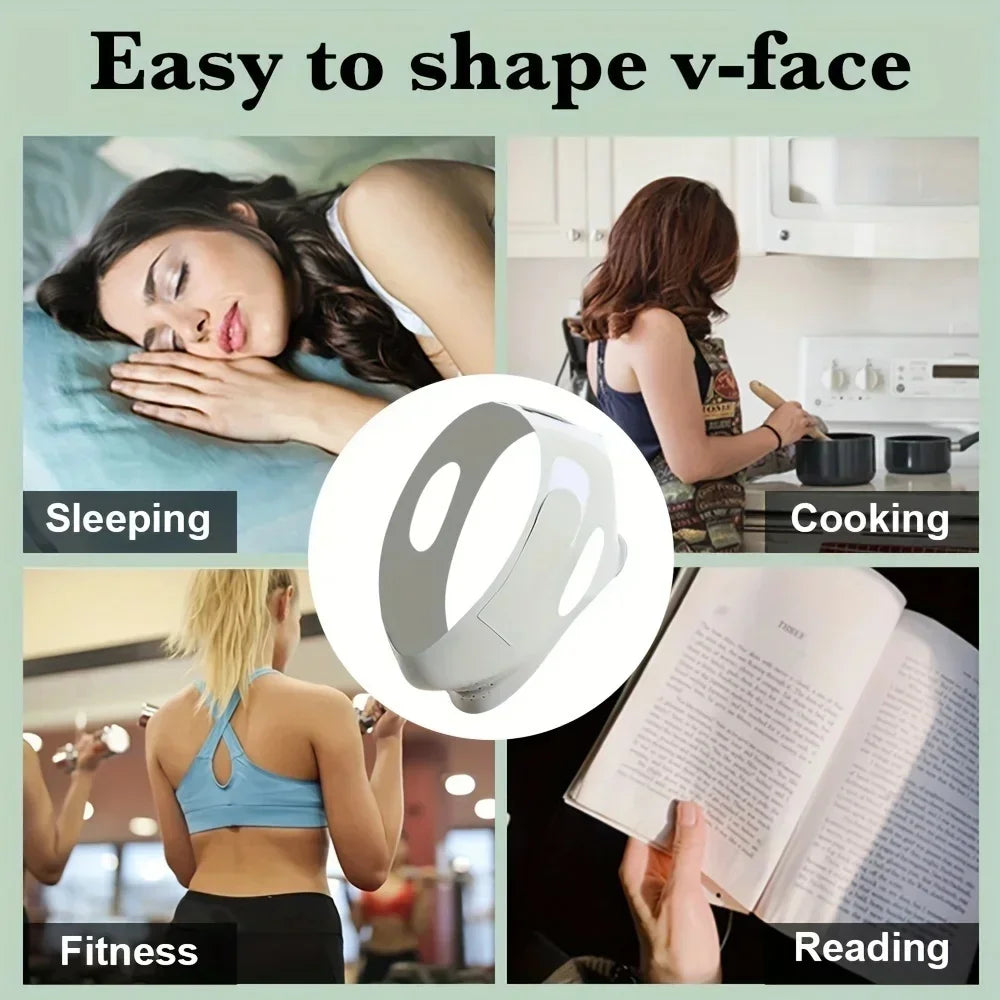 Adjustable V Shape Facial Lifting Strap for Chin Support