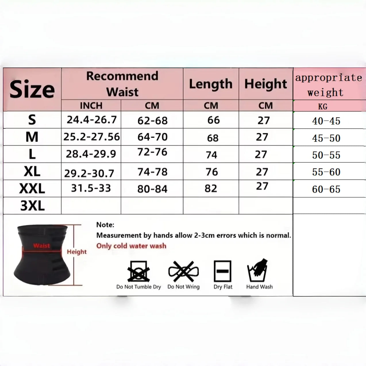Waist Trainer Slimming Body Shaper Fitness Belt Weight Loss For Workout