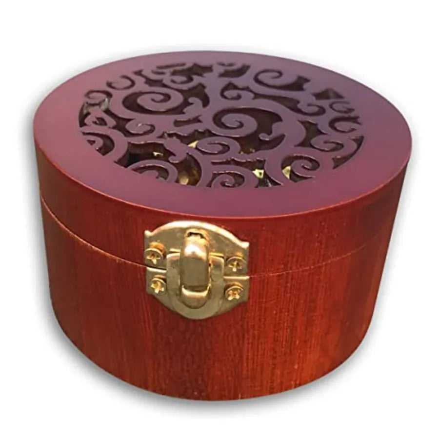 BinkeGG Wooden Wind up Music Box with Sankyo Musical Mechanism Tune: What a Wonderful World