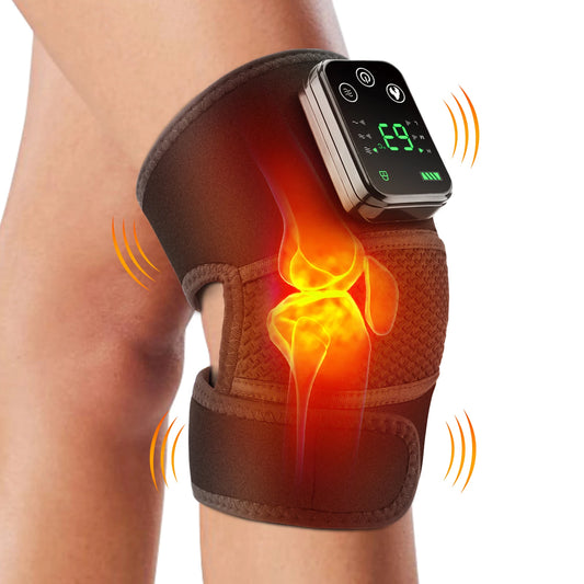 Knee Heating Massager Hot Compress Vibration Massage Elbow Shoulder Support Knee Pad Relieve Arthrit