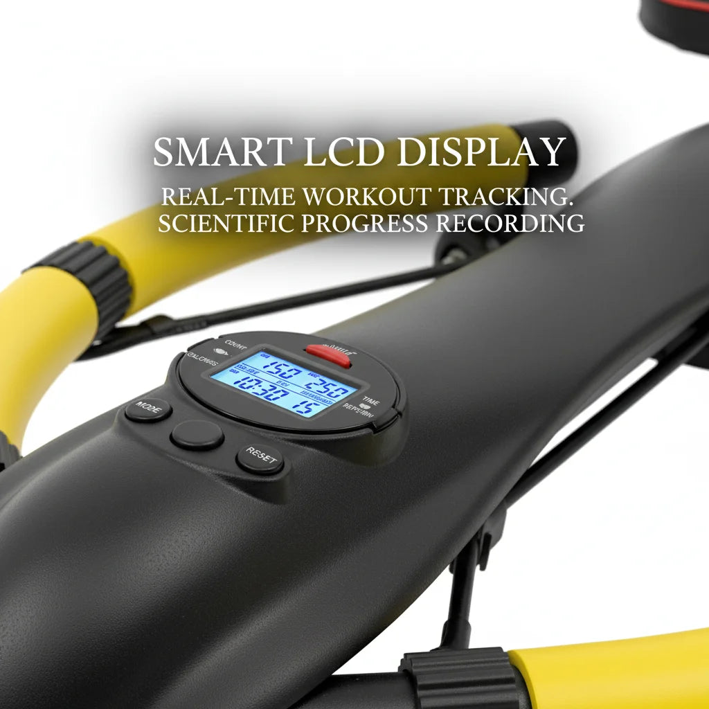 Ab Machine For Home Gym With LCD Display And Levels