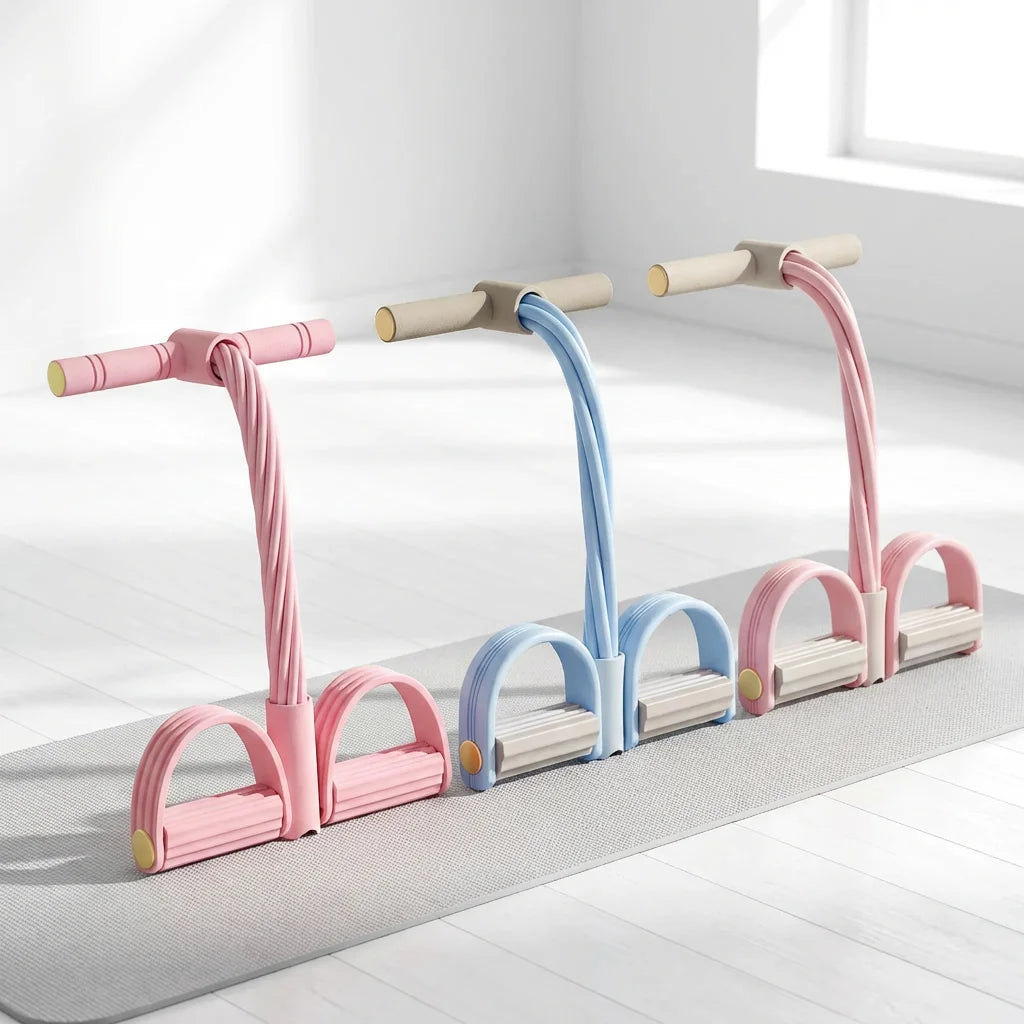 Heavy-Duty PVC TPE Foot Pedal Resistance Band Anti-Slip Footrest Professional Fitness Tool for Leg Exercise and Sit-Ups at Home