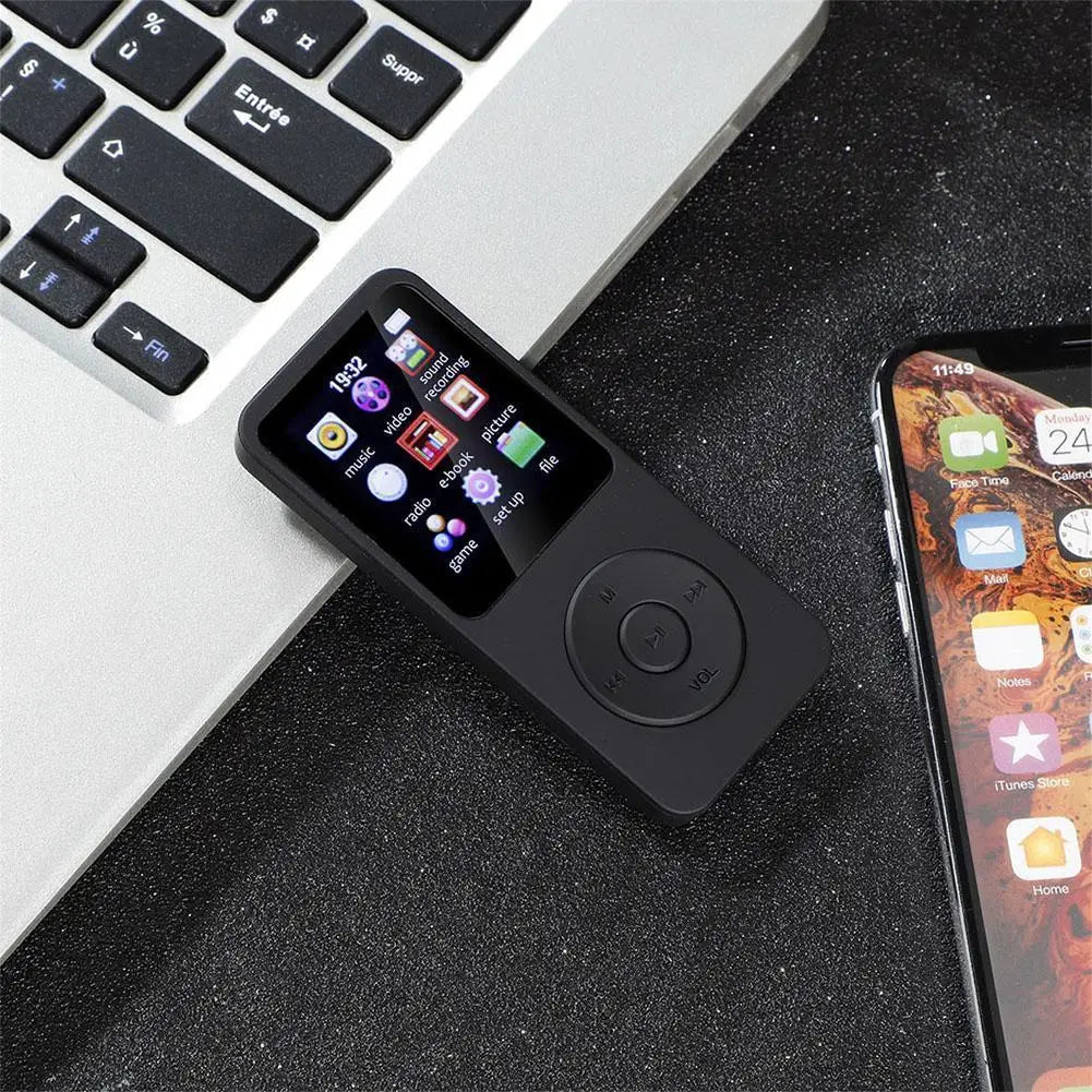 MP3 MP4 Player Bluetooth-Compatible5.0 Music Stereo Player 1.8in Color Screen with E-book/FM Radio/Recording