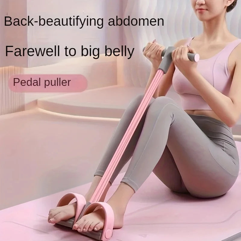 Heavy-Duty PVC TPE Foot Pedal Resistance Band Anti-Slip Footrest Professional Fitness Tool for Leg Exercise and Sit-Ups at Home