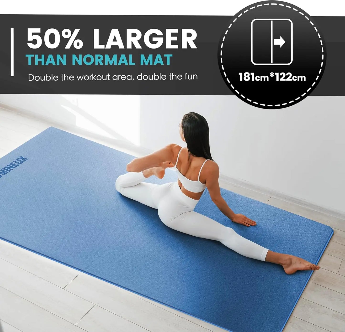 TPE Yoga Mat Non Slip EcoFriendly Home Gym Wellness