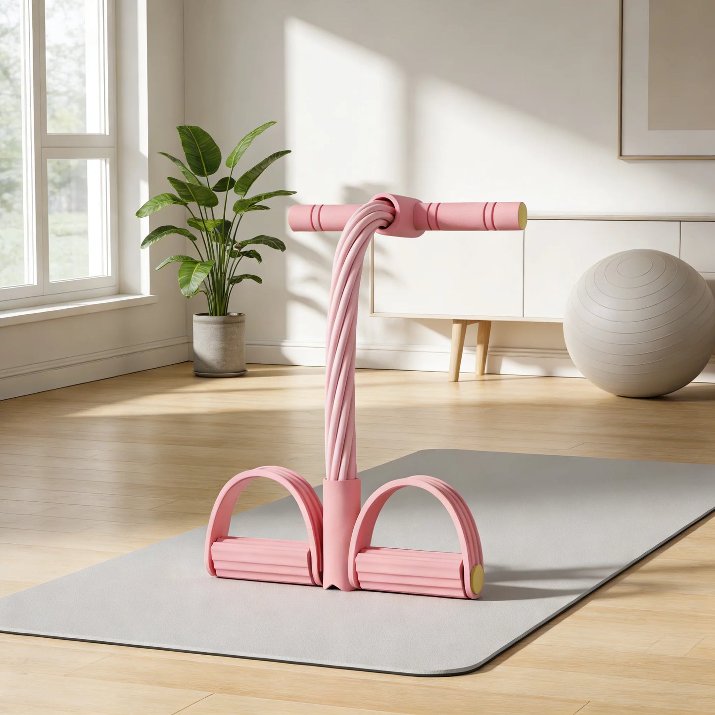 Pull-Up Bar Pure Pink PP Material Lightweight Portable Home Fitness For Men Women