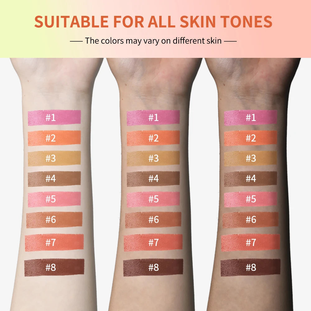 Ibcccndc Cream Blush Palette Blendable Longwear Natural Glow Makeup