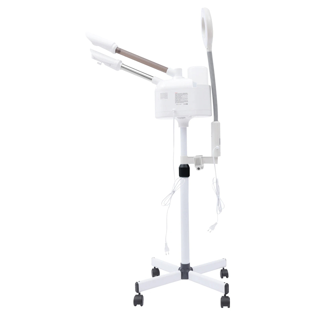 3-in-1 Facial Steamer Beautician Steamer Deep Cleaning W/Hot and Cold Nozzle LED Magnifying Lamp Beauty Salon Spa