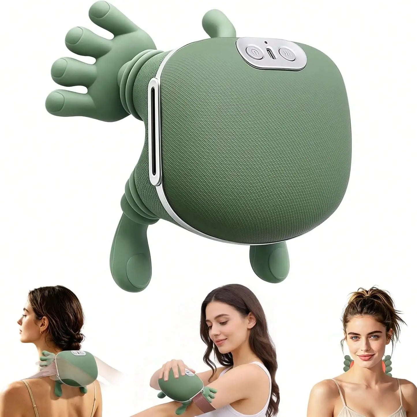 4D Neck Massager With Heat USB Portable Deep Kneading