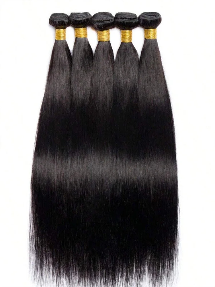 UVEOUS Brazilian Bone Straight Remy Human Hair Weft Bundles Extensions