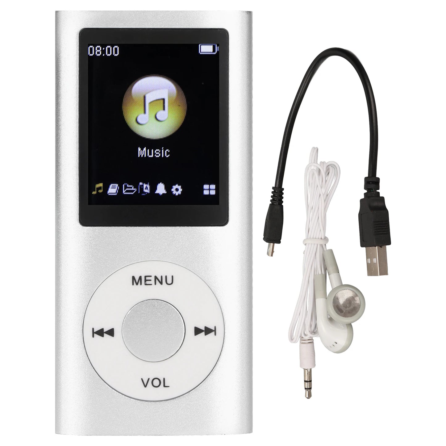 MP3 Player MP3 Player Stylish Multifunctional Lossless Sound Slim 1.8 Inch LCD Screen Portable MP3 Music Player MP3 Music Player