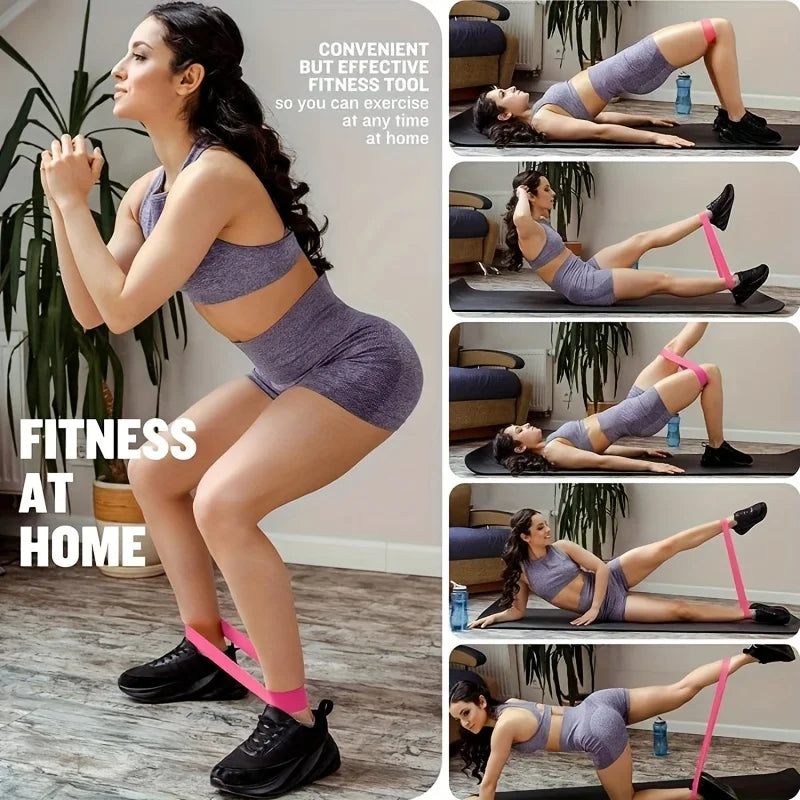 11pcs Home Gym Leg & Hip Toning System - Resistance Bands & Ankle/Thigh Trainer Set with Adjustable Tension Levels