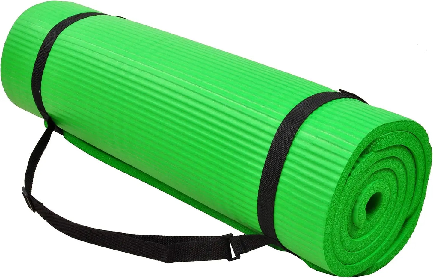 Extra Thick Yoga Mat with Carrying Strap, Non-Slip, Moisture Resistant, High Density