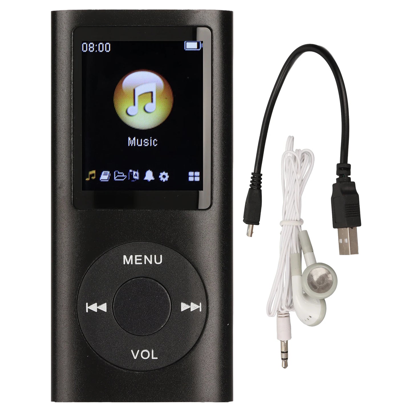 MP3 Player MP3 Player Stylish Multifunctional Lossless Sound Slim 1.8 Inch LCD Screen Portable MP3 Music Player MP3 Music Player