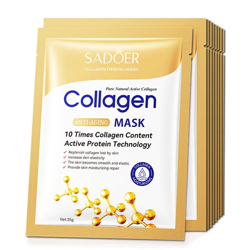 SADOER Anti Aging Collagen Sheet Mask Moisturizing Whitening