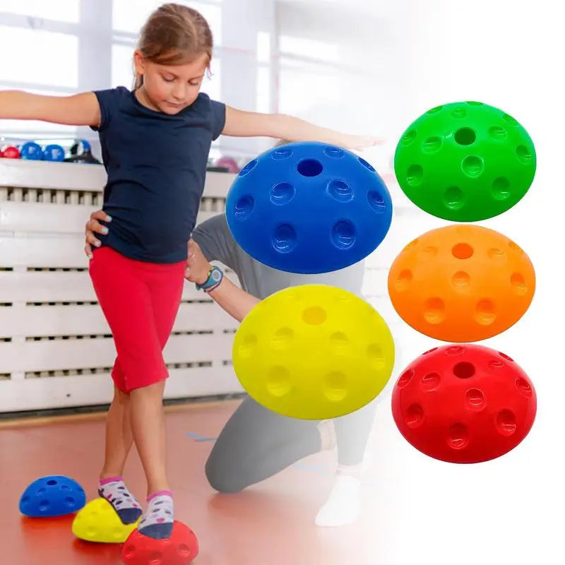 Mini WaveSpeed Ball Half Circles Balance Ball Trainer Foot Step Toy Children's Sensory Stimulation Ball Durian Ball GYM Fitness