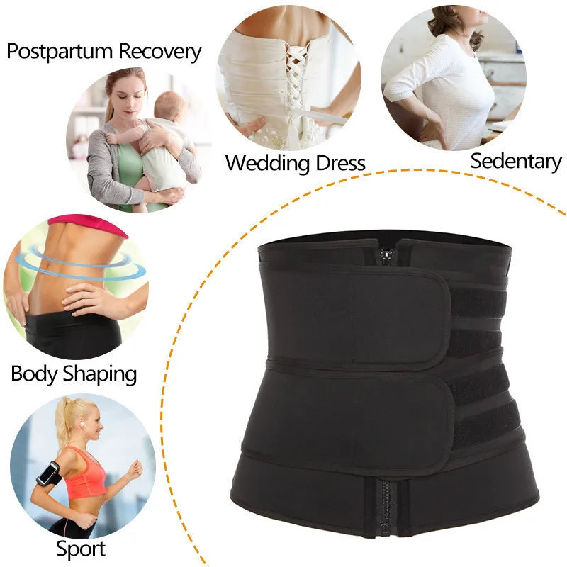 Waist Trainer Slimming Body Shaper Fitness Belt Weight Loss For Workout