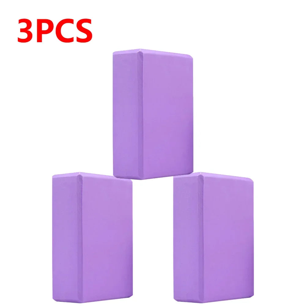 1-3pcs Yoga Building Blocks Cubes Pilates Bricks Reinforcement Mats Sports Supplies Exercise Home Exercise Equipment Fitness Eva