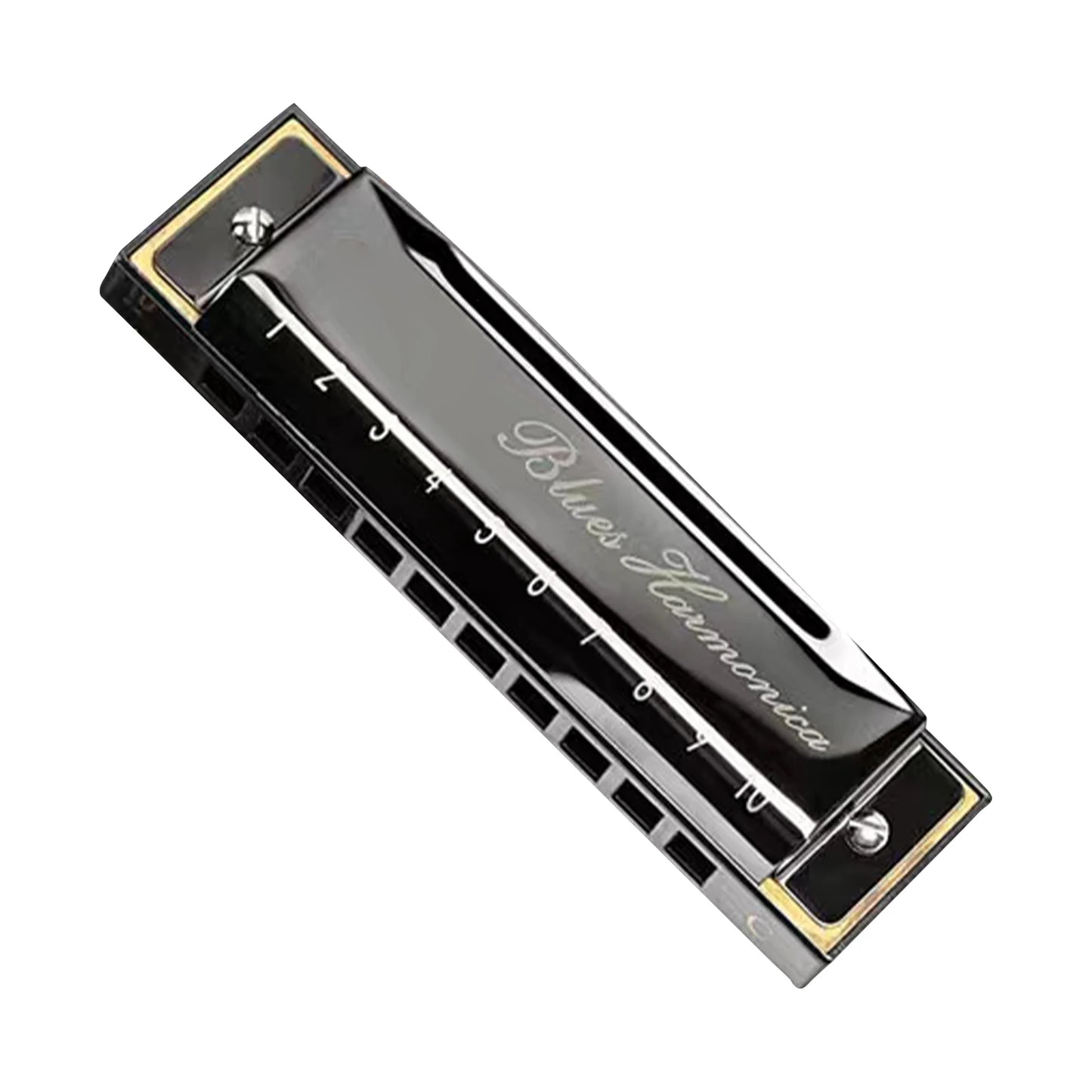 Brand New Stainless Steel Blues Harmonica French Harp Mouth Organ Phosphor Bronze 10 Hole Key of C Kids Instrument
