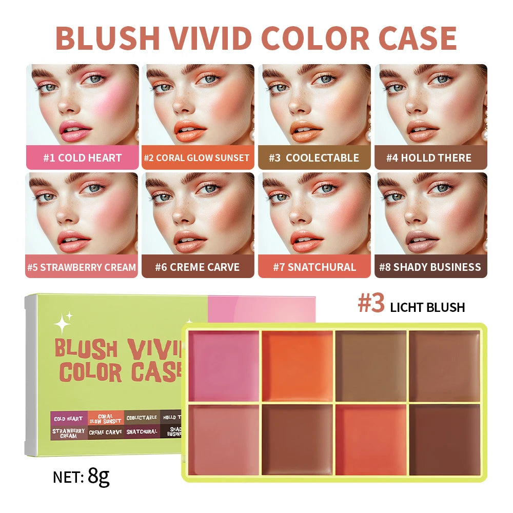ibcccndc Blendable Cream Blush and Contouring Face Makeup Palette