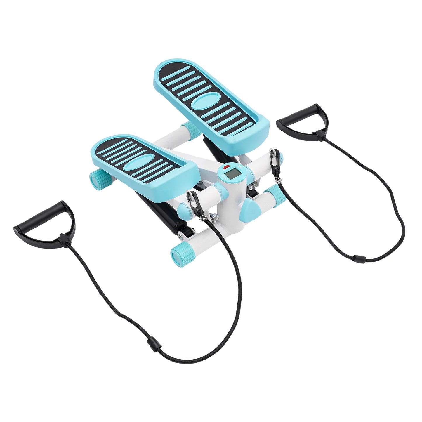 Fitness Twist Stepper Mini Exercise Stepping Machine W/Resistance Bands+LED Screen For Weight Loss Shaping Daily Exercise, Load 150KG