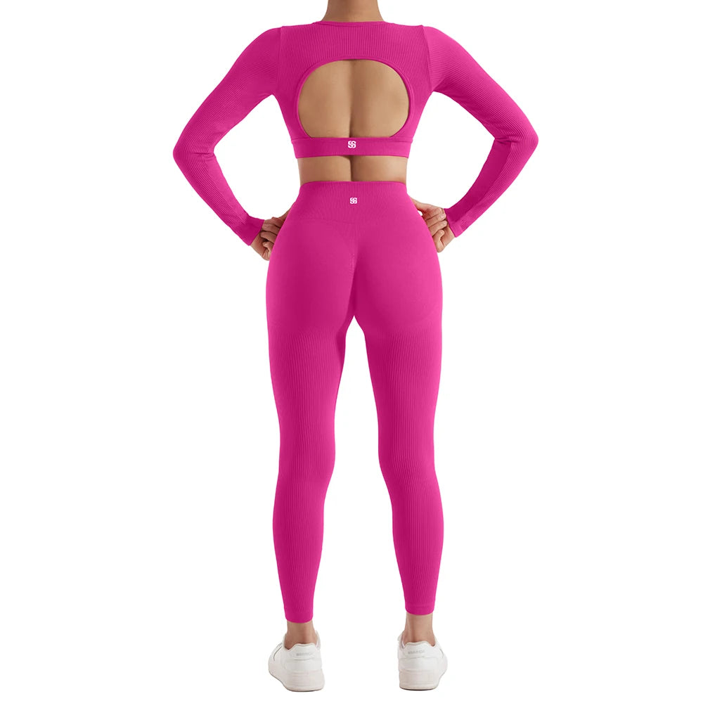 Women's Quick-Dry Yoga Set 2-Piece Tracksuit Gym Wear