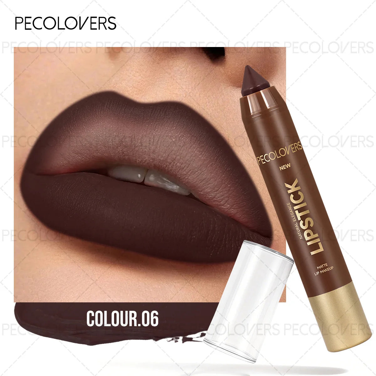 Matte Lip Liner Crayon With Rich Pigment And Lasting Wear