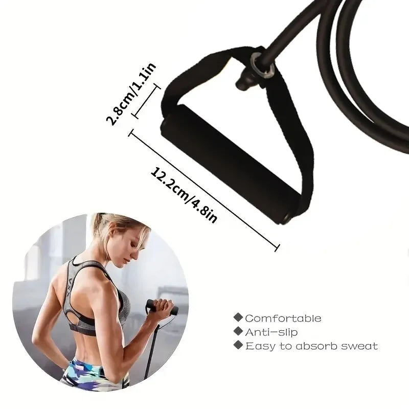 Resistance Bands with Handles for Home Gym, Exercise Strength Training Bands for Men Women, Portable Fitness Workout Equipment