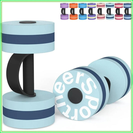 Water Dumbbells for Aquatic Exercise EVA Foam Pool Weights Set of 2