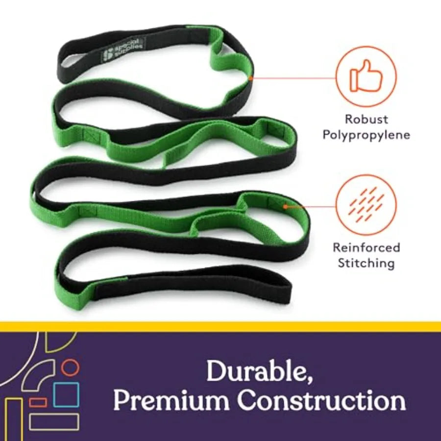 Yoga Strap for Stretching Stability Training Fitness Flexibility Physical Therapy Home Workout Equipment Strength Training and