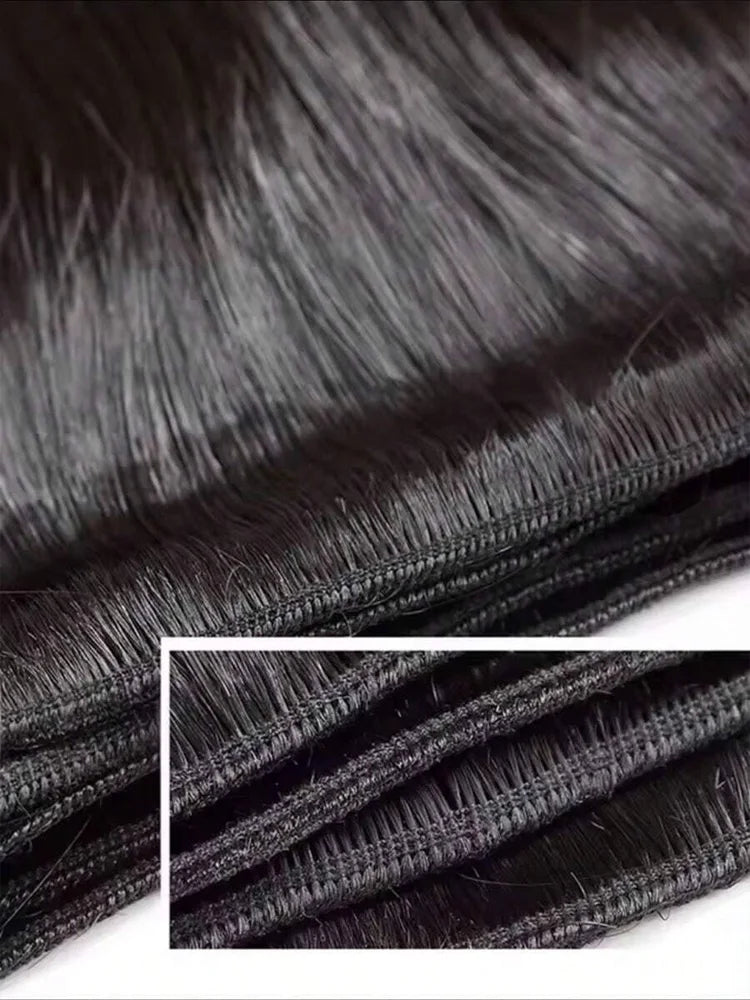 UVEOUS Brazilian Bone Straight Remy Human Hair Weft Bundles Extensions