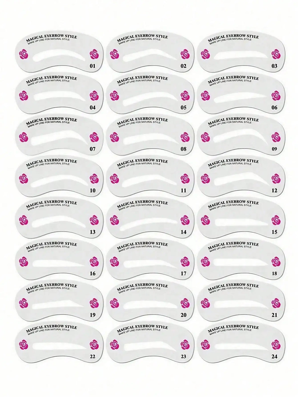 Eyebrow Shaping Stencils Kit for Grooming and Makeup Application