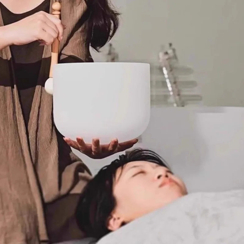 432hz Crystal Quartz Singing Bowl Yoga Meditation Sound Therapy Percussion Musical Instruments Professional Tibetan Sound Bowl