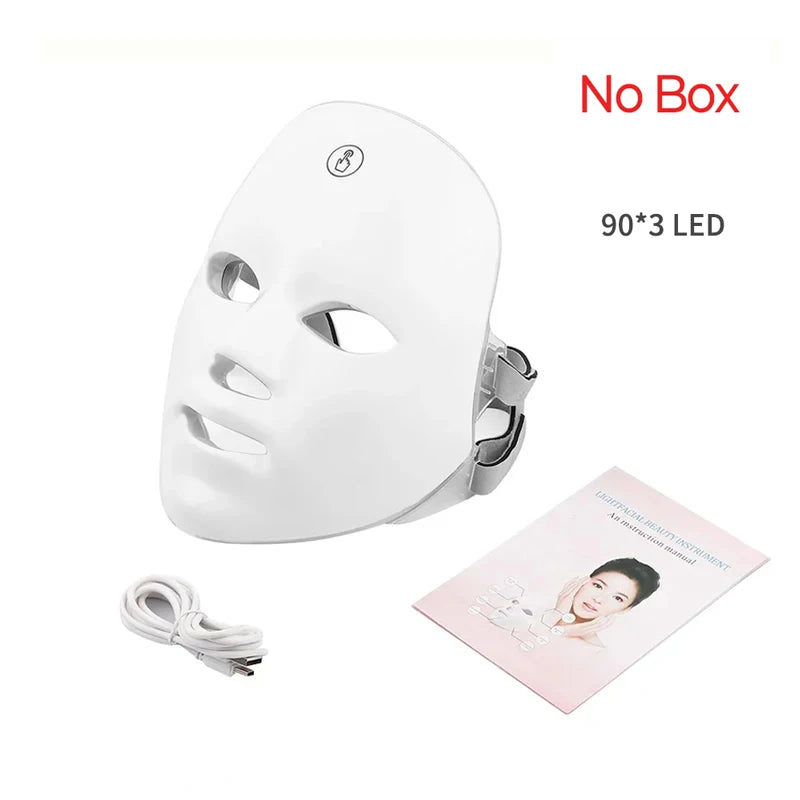 Iebilif Wireless LED Facial Mask for Skin Rejuvenation and Care