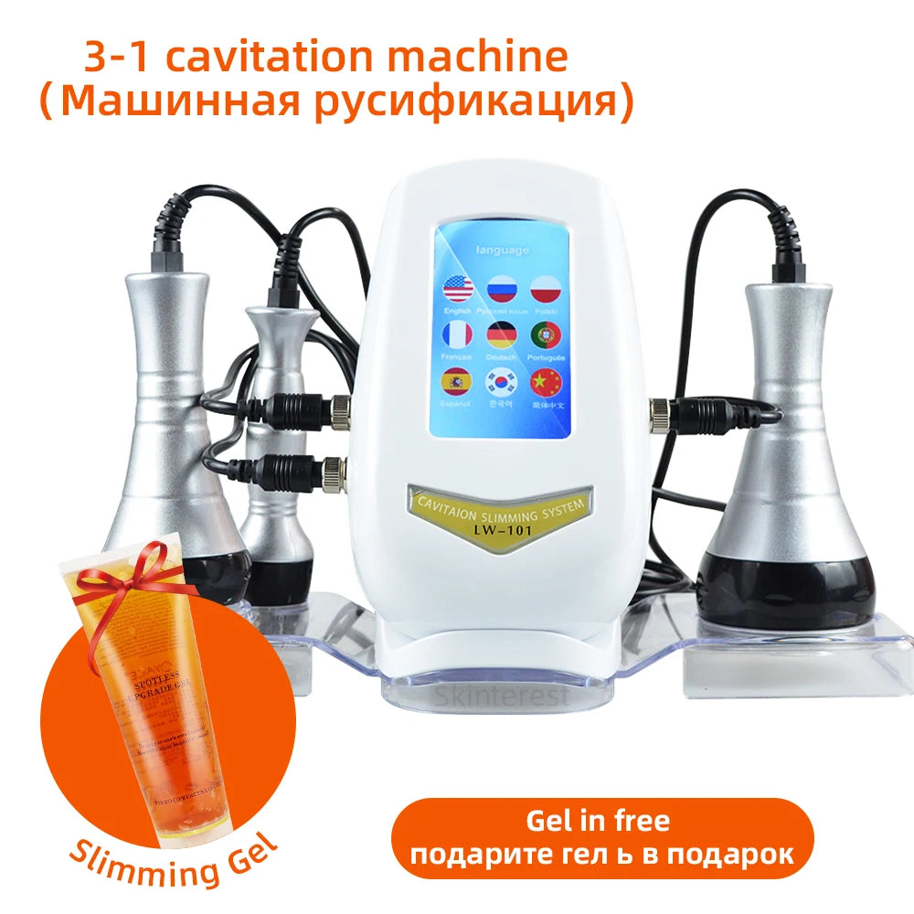 MISSHEART 3-In-1 Beauty Body Slimming Massager Cavitation Machine