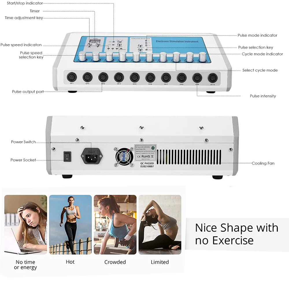 AOKO EMS Muscle Stimulator Machine for Body Massage and Relaxation